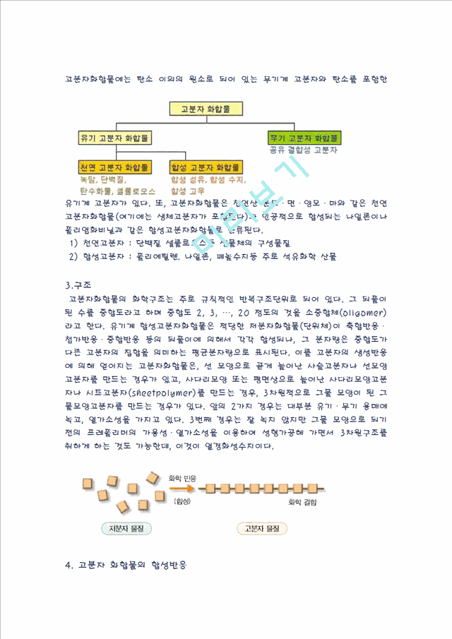 [자연과학] 생활속의 화학 고분자 - 고분자의 구조, 용도, 성질에 대해서.hwp